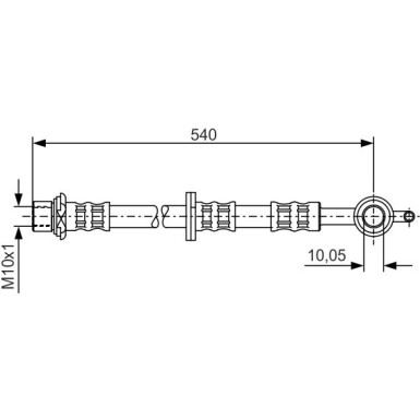 BOSCH | Bremsschlauch | 1 987 476 833