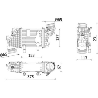 Mahle | Ladeluftkühler | CI 663 000P