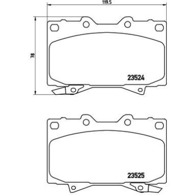 Brembo | Bremsbelagsatz, Scheibenbremse | P 83 048