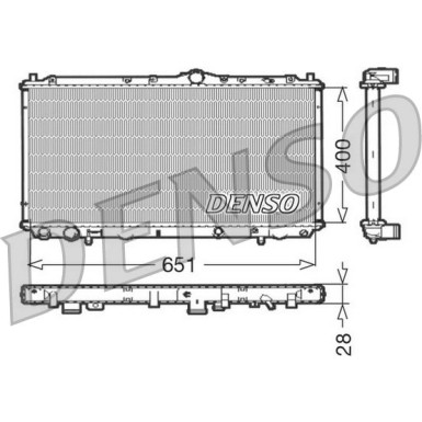 Denso | Kühler, Motorkühlung | DRM33060