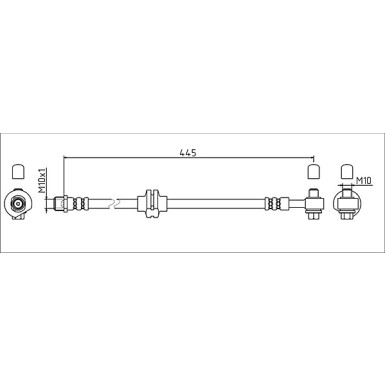 Metzger | Bremsschlauch | 4111924