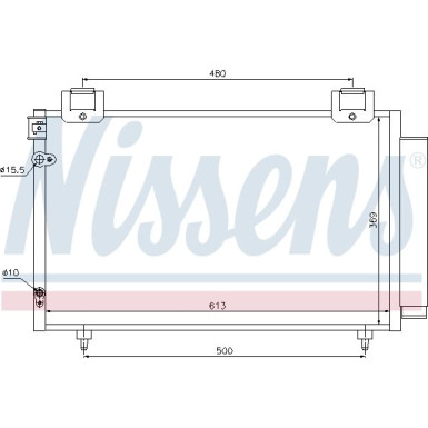 Nissens | Kondensator, Klimaanlage | 94730