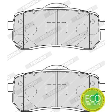 Ferodo | Bremsbelagsatz, Scheibenbremse | FDB4114