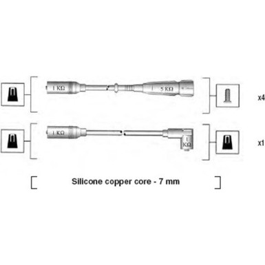 Magneti Marelli | Zündleitungssatz | 941055040529