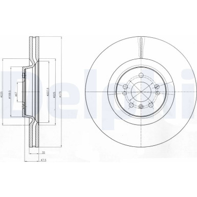 Delphi | Bremsscheibe | BG9060C