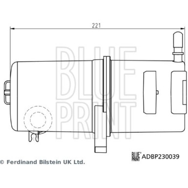 Blue Print | Kraftstofffilter | ADBP230039