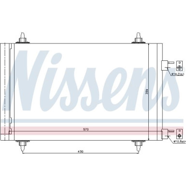 Nissens | Kondensator, Klimaanlage | 94758