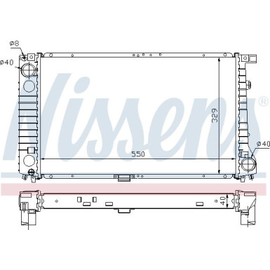 Nissens | Kühler, Motorkühlung | 60757A