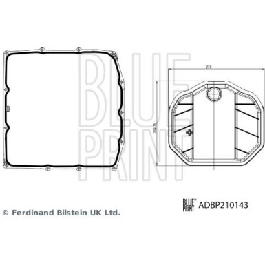 Blue Print | Hydraulikfiltersatz, Automatikgetriebe | ADBP210143