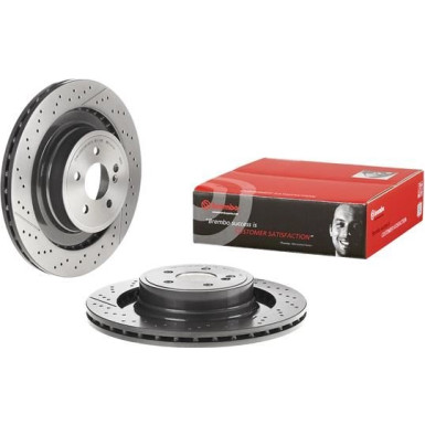 BREMBO 09.A822.11 Bremsscheibe für MERCEDES E-Klasse, CLS, C-Klasse 360x26mm, 5, gelocht, hochgekohlt