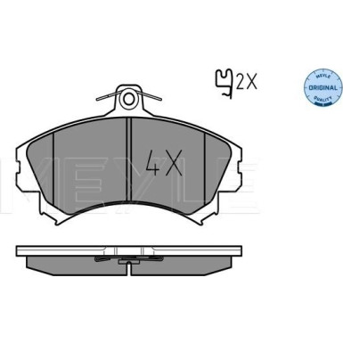 Meyle | Bremsbelagsatz, Scheibenbremse | 025 219 2015
