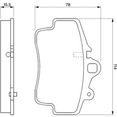 BOSCH | Bremsbelagsatz, Scheibenbremse | 0 986 424 570