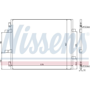 Nissens | Kondensator, Klimaanlage | 940201