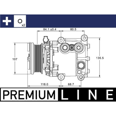 Mahle | Kompressor, Klimaanlage | ACP 1336 000P