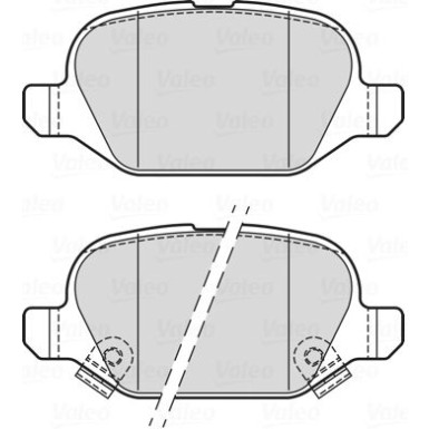 Valeo | Bremsbelagsatz, Scheibenbremse | 302338