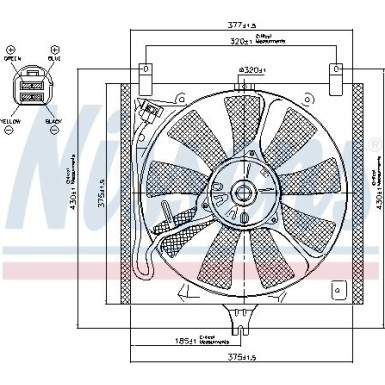 Nissens | Lüfter, Motorkühlung | 85385