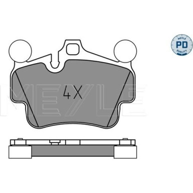 Meyle | Bremsbelagsatz, Scheibenbremse | 025 240 4917/PD