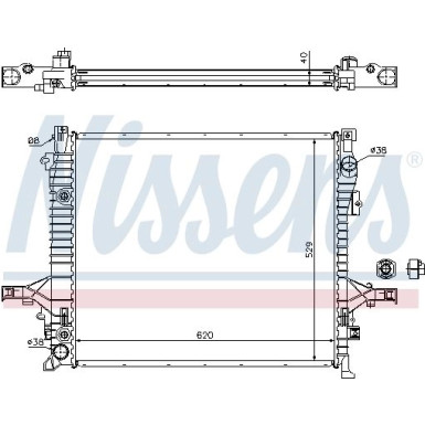 Nissens | Kühler, Motorkühlung | 65613A