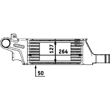 Mahle | Ladeluftkühler | CI 57 000P