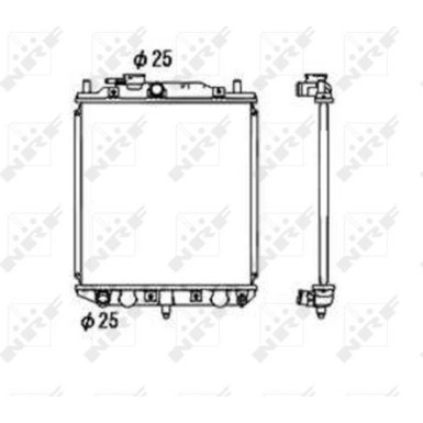 NRF | Kühler, Motorkühlung | 53673