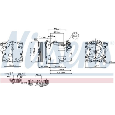 Nissens | Kompressor, Klimaanlage | 89203