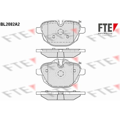 FTE | Bremsbelagsatz, Scheibenbremse | 9010666