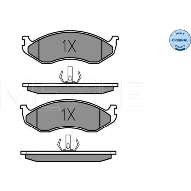 Meyle | Bremsbelagsatz, Scheibenbremse | 025 218 2217