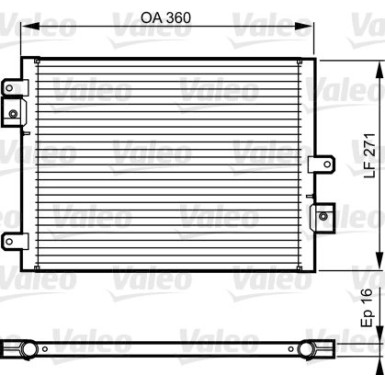 Valeo | Kondensator, Klimaanlage | 814167