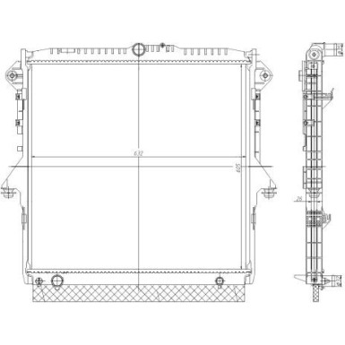 NRF | Kühler, Motorkühlung | 560001