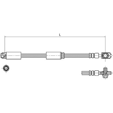 Metzger | Bremsschlauch | 4116227