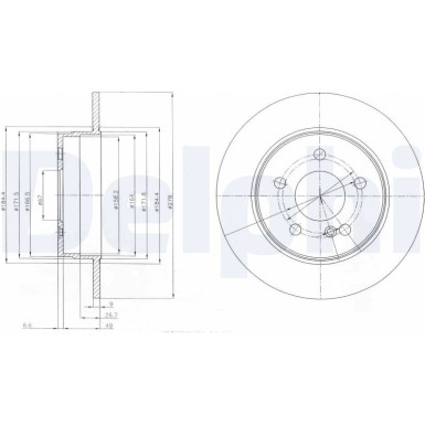 Delphi | Bremsscheibe | BG4152