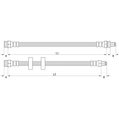 Metzger | Bremsschlauch | 4110995