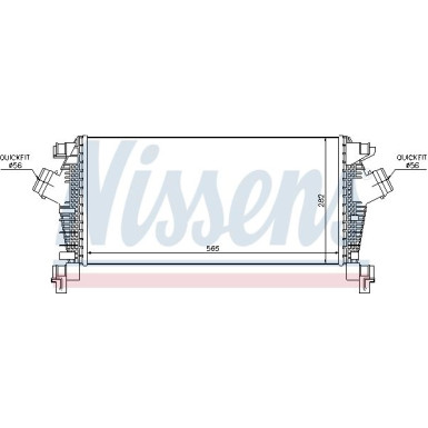 Nissens | Ladeluftkühler | 96556