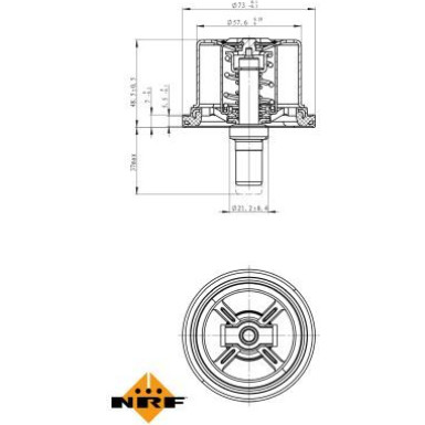 NRF | Thermostat, Kühlmittel | 725099