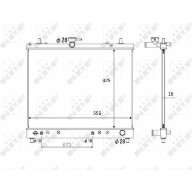 NRF | Kühler, Motorkühlung | 58446
