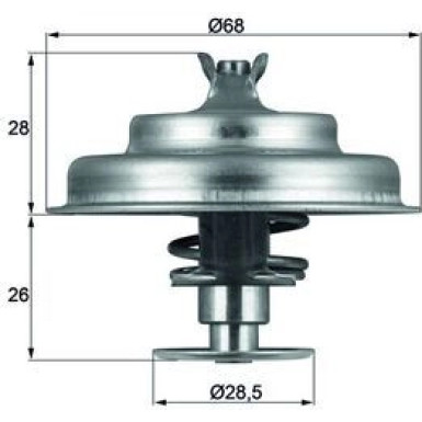 Mahle | Thermostat, Kühlmittel | TX 75 80D