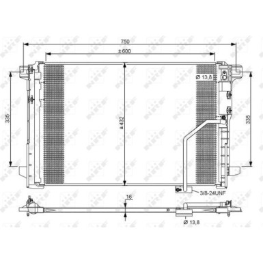 NRF | Kondensator, Klimaanlage | 35793