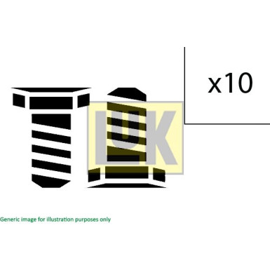 LuK | Schraubensatz, Schwungrad | 411 0125 10