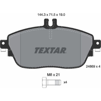 TEXTAR 2486901 Bremsbeläge