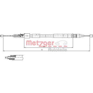 Metzger | Seilzug, Feststellbremse | 11.5759