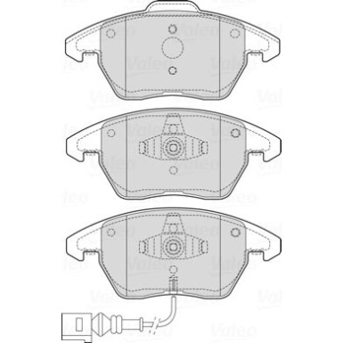 Valeo | Bremsbelagsatz, Scheibenbremse | 601723