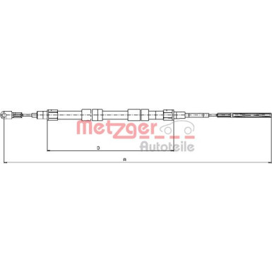 Metzger | Seilzug, Feststellbremse | 10.4156