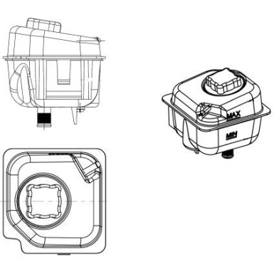 NRF | Ausgleichsbehälter, Kühlmittel | 454043