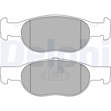 Delphi | Bremsbelagsatz, Scheibenbremse | LP1474