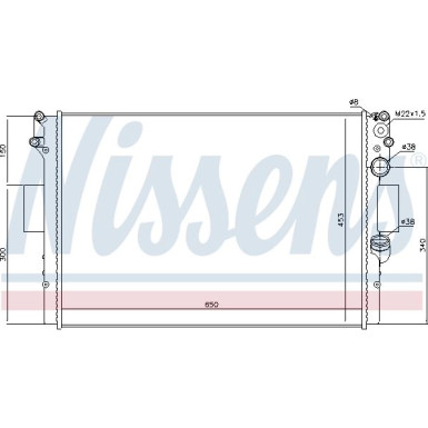 Nissens | Kühler, Motorkühlung | 61985