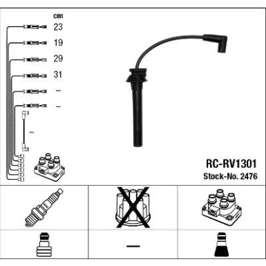 NGK | Zündleitungssatz | 2476