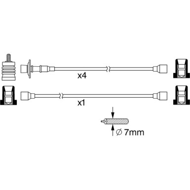 BOSCH | Zündleitungssatz | 0 986 356 370