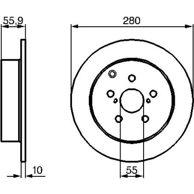 BOSCH | Bremsscheibe | 0 986 479 242