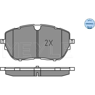 Meyle | Bremsbelagsatz, Scheibenbremse | 025 222 1818
