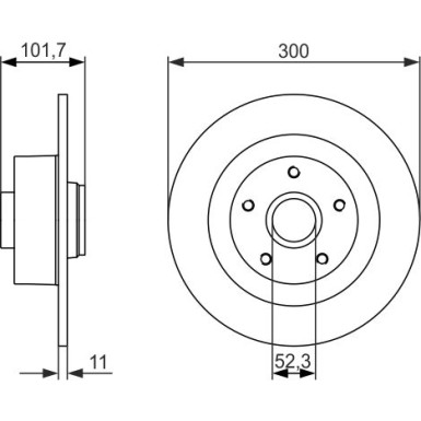 BOSCH | Bremsscheibe | 0 986 479 573